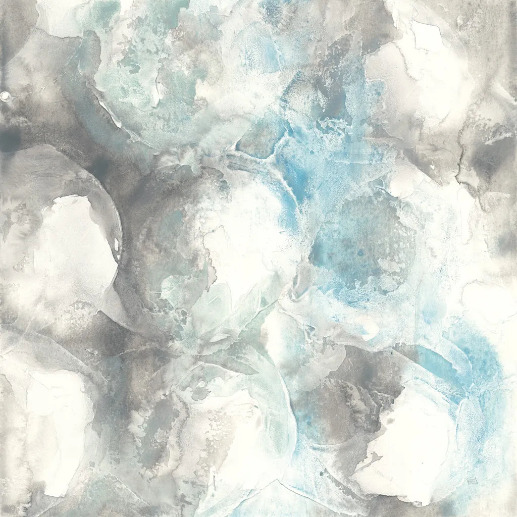 Pale Blue Circles II by Chris Paschke. SKU 35256a. Archival Giclee Fine art print for wall decor.