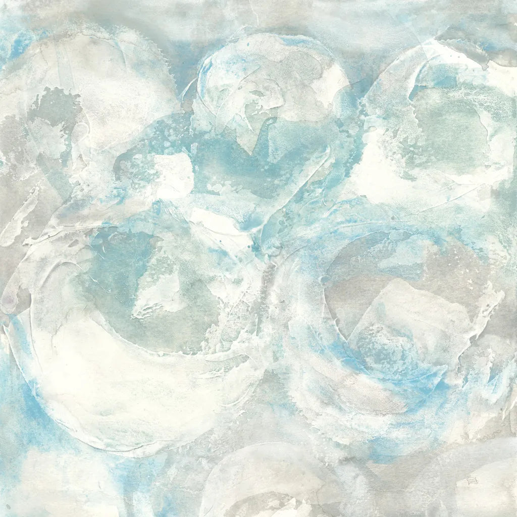 Pale Blue Circles III by Chris Paschke. SKU 35257a. Archival Giclee Fine art print for wall decor.