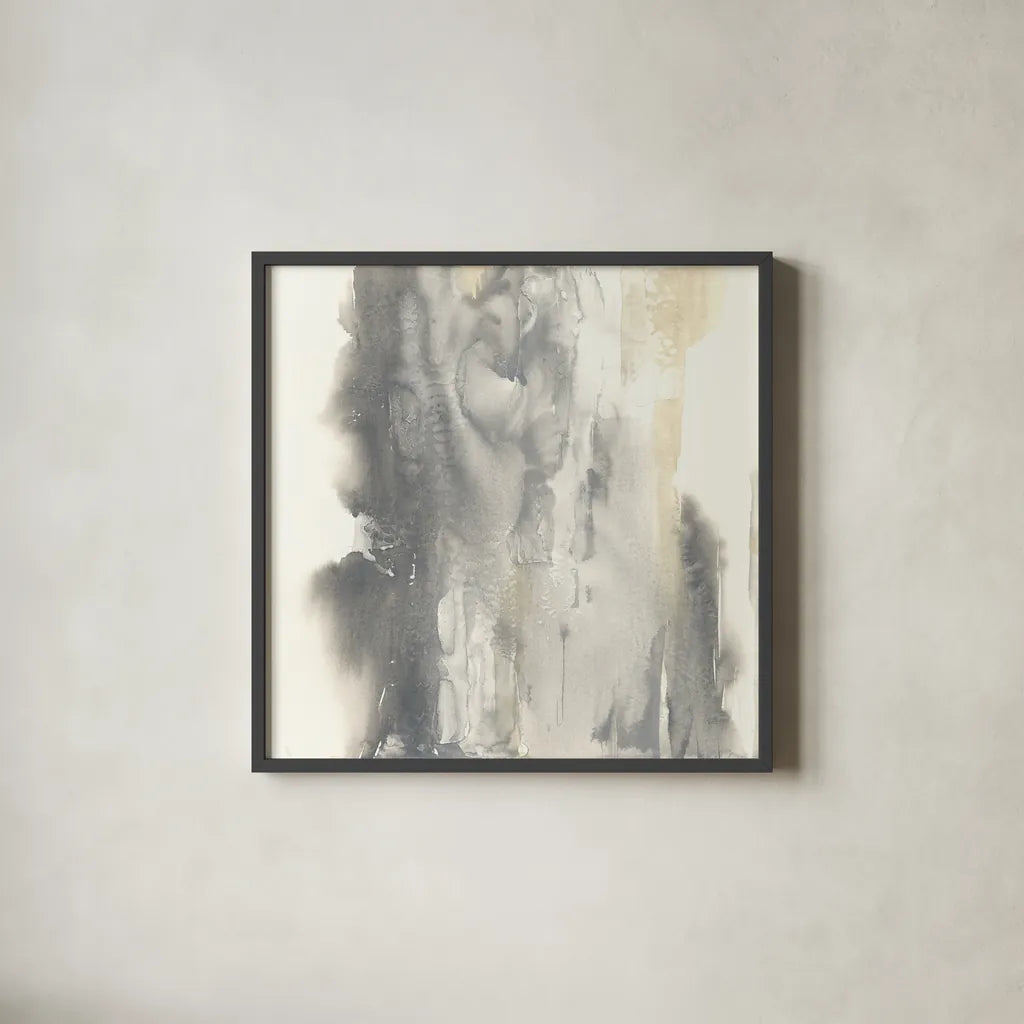 Pale Taupe I by Chris Paschke. Shown in a sleek black glass frame for a contemporary gallery look. Available as an archival giclee rolled canvas, fine art paper, or poster print. SKU 33980a.