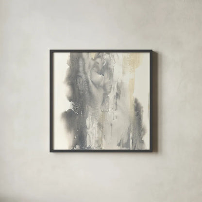 Pale Taupe I by Chris Paschke. Shown in a sleek black glass frame for a contemporary gallery look. Available as an archival giclee rolled canvas, fine art paper, or poster print. SKU 33980a.