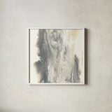 Pale Taupe I by Chris Paschke. Shown in a crisp white glass frame for a clean and minimalist style. Available as an archival giclee rolled canvas, fine art paper, or poster print. SKU 33980a.