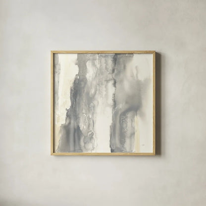 Pale Taupe II by Chris Paschke. Shown in a natural wood glass frame for a timeless modern aesthetic. Available as an archival giclee rolled canvas, fine art paper, or poster print. SKU 33981a.