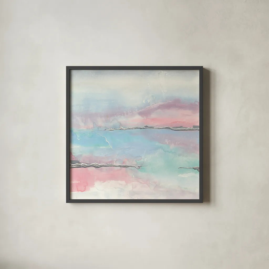 Parfait I by Chris Paschke. Shown in a sleek black glass frame for a contemporary gallery look. Available as an archival giclee rolled canvas, fine art paper, or poster print. SKU 31476a.