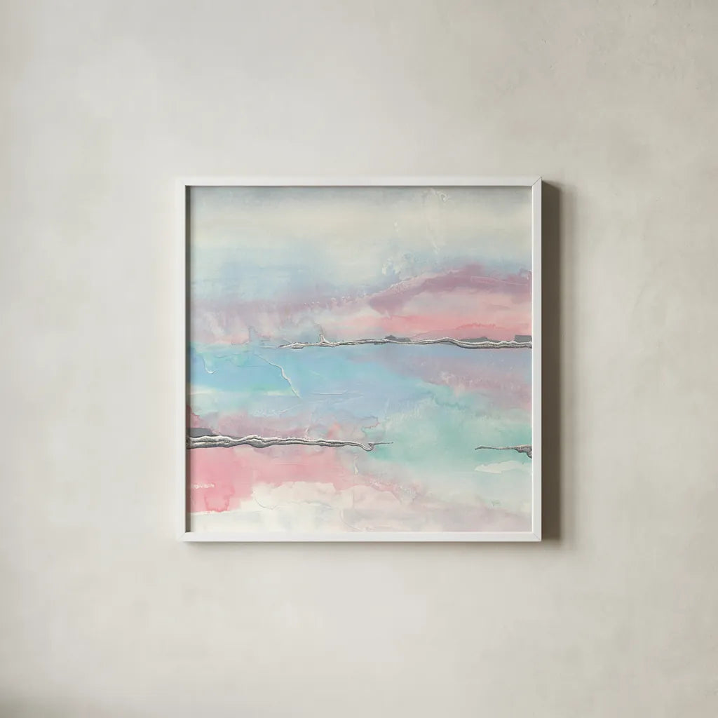 Parfait I by Chris Paschke. Shown in a crisp white glass frame for a clean and minimalist style. Available as an archival giclee rolled canvas, fine art paper, or poster print. SKU 31476a.