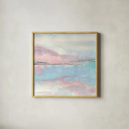 Parfait II by Chris Paschke. Shown in a natural wood glass frame for a timeless modern aesthetic. Available as an archival giclee rolled canvas, fine art paper, or poster print. SKU 31477a.