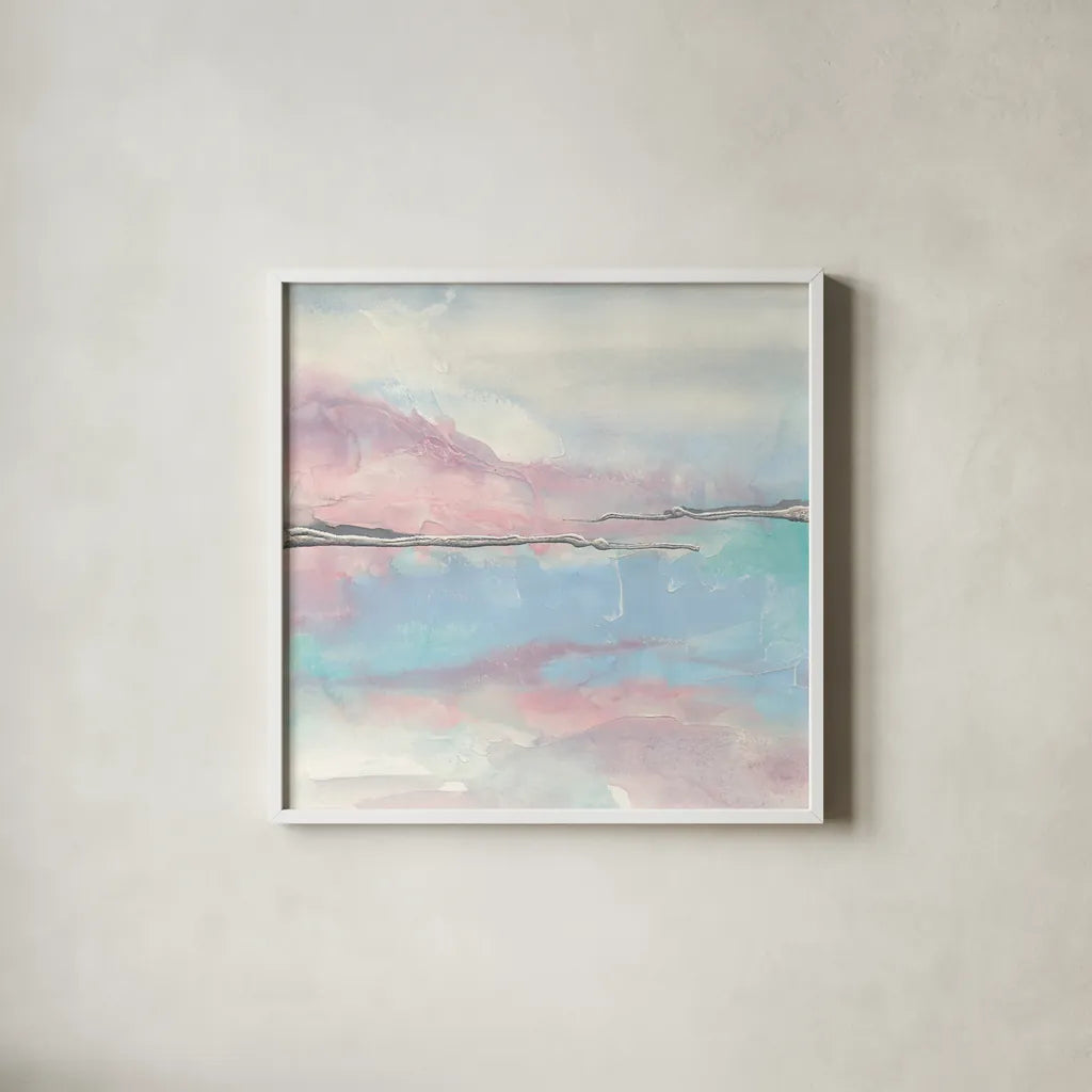 Parfait II by Chris Paschke. Shown in a crisp white glass frame for a clean and minimalist style. Available as an archival giclee rolled canvas, fine art paper, or poster print. SKU 31477a.