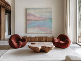 Parfait II by Chris Paschke. Shown as extra-large giant wall art in a modern living room. Available as an archival giclee rolled canvas, fine art paper, or poster print. SKU 31477a.