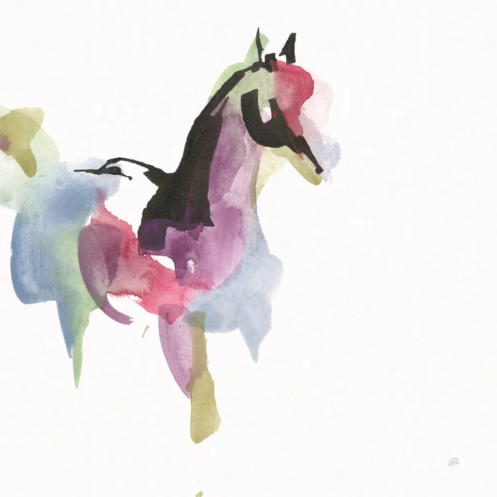 Party Horse I by Chris Paschke. SKU 98233a. Archival Giclee Fine art print for wall decor.