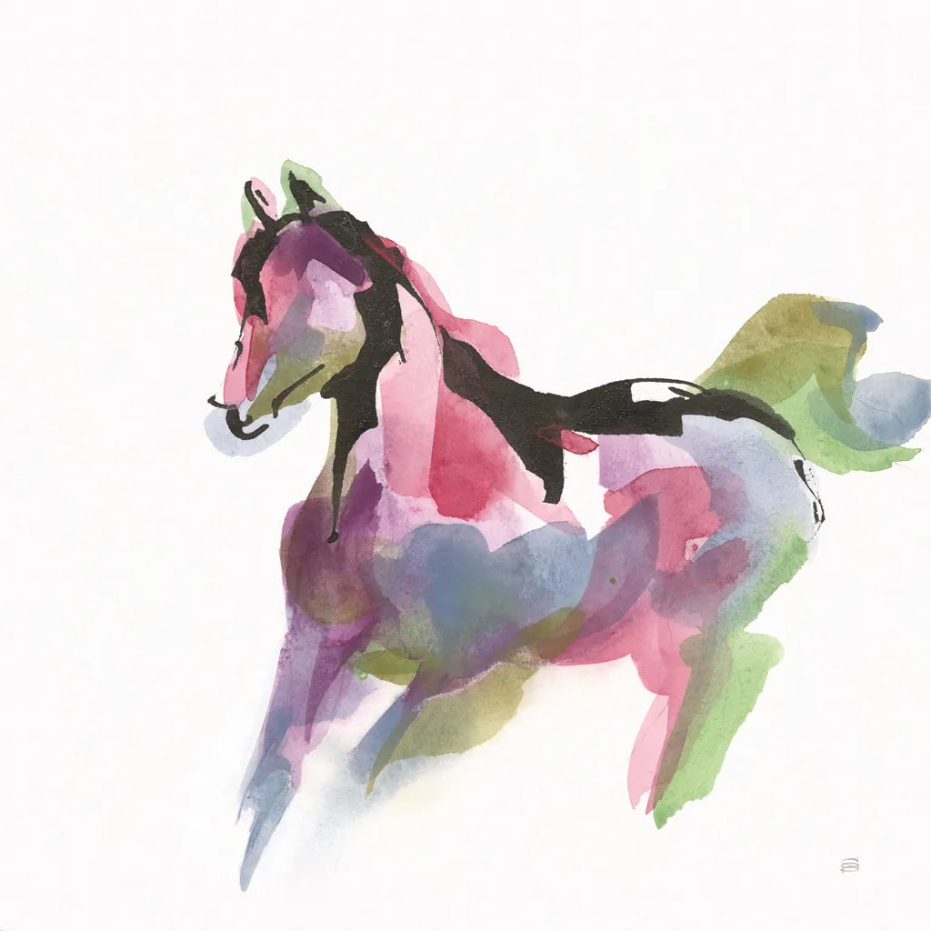 Party Horse II by Chris Paschke. SKU 98234a. Archival Giclee Fine art print for wall decor.
