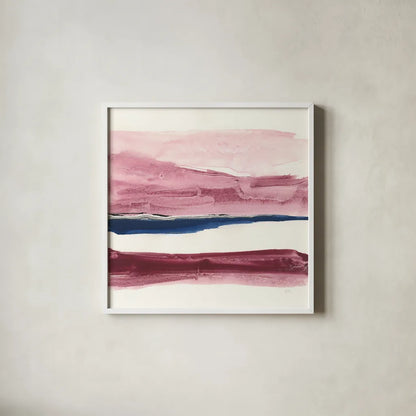 Patch of Indigo I by Chris Paschke. Shown in a crisp white glass frame for a clean and minimalist style. Available as an archival giclee rolled canvas, fine art paper, or poster print. SKU 31478a.