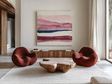 Patch of Indigo I by Chris Paschke. Shown as extra-large giant wall art in a modern living room. Available as an archival giclee rolled canvas, fine art paper, or poster print. SKU 31478a.
