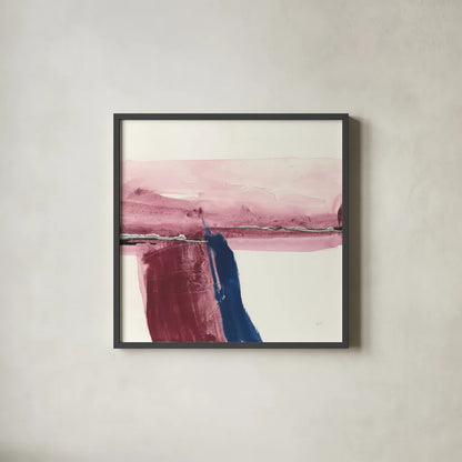 Patch of Indigo II by Chris Paschke. Shown in a sleek black glass frame for a contemporary gallery look. Available as an archival giclee rolled canvas, fine art paper, or poster print. SKU 31479a.