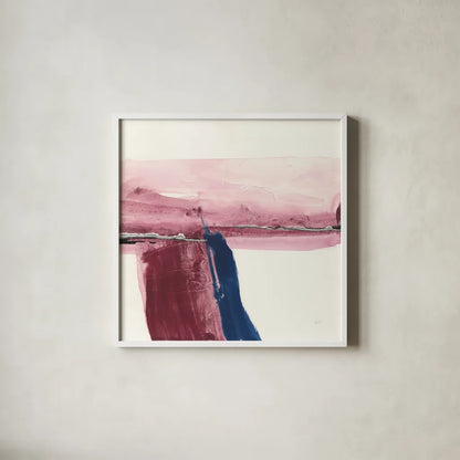 Patch of Indigo II by Chris Paschke. Shown in a crisp white glass frame for a clean and minimalist style. Available as an archival giclee rolled canvas, fine art paper, or poster print. SKU 31479a.