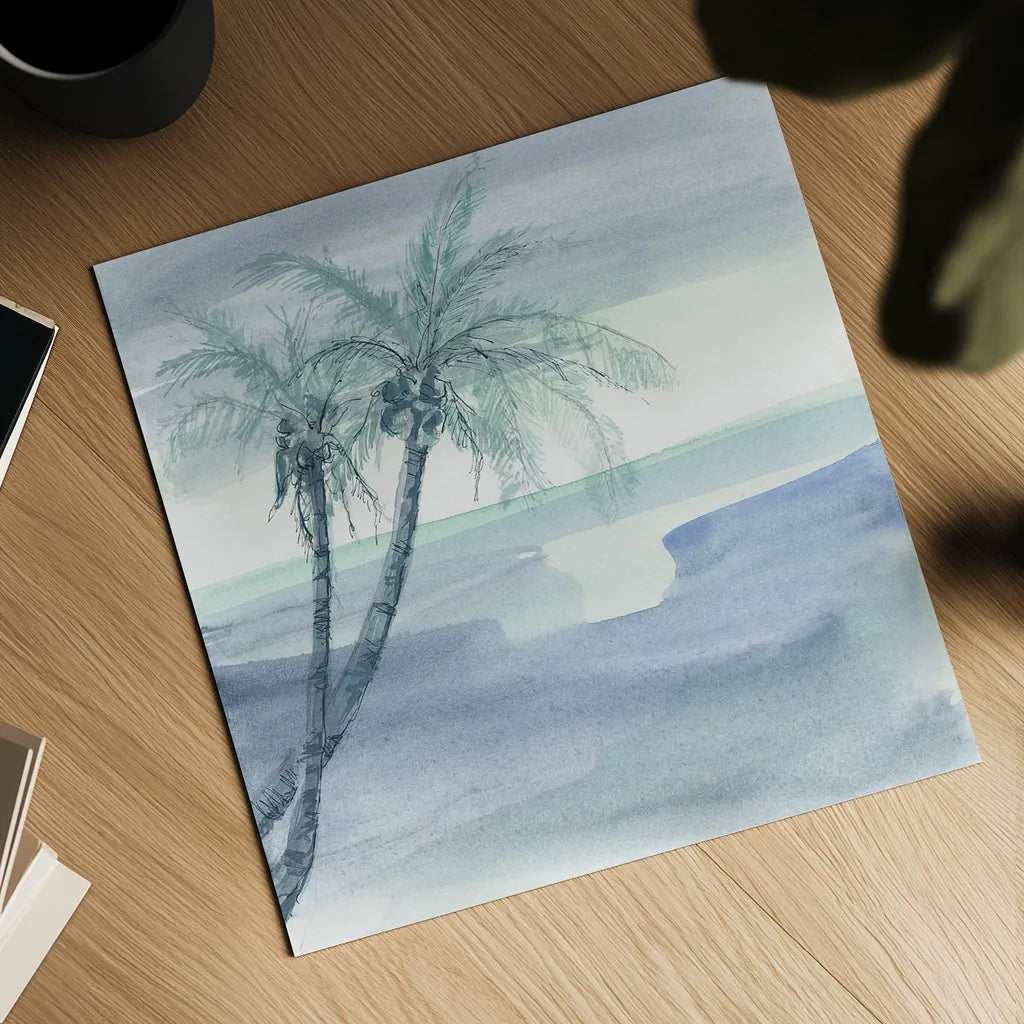 Peaceful Dusk I by Chris Paschke. Shown as a detailed flat fine art print, highlighting archival giclee quality. Available as an archival giclee rolled canvas, fine art paper, or poster print. SKU 23895a.