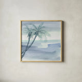 Peaceful Dusk I by Chris Paschke. Shown in a natural wood glass frame for a timeless modern aesthetic. Available as an archival giclee rolled canvas, fine art paper, or poster print. SKU 23895a.