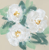 Peonies on Cream I by Chris Paschke. SKU 80828a. Archival Giclee Fine art print for wall decor.
