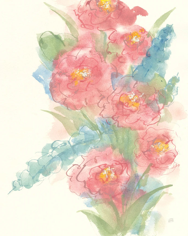 Peony Bouquet I Crop by Chris Paschke