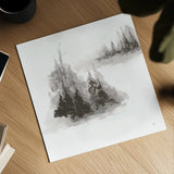Pinescape III by Chris Paschke. Shown as a detailed flat fine art print, highlighting archival giclee quality. Available as an archival giclee rolled canvas, fine art paper, or poster print. SKU 84637a.