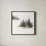 Pinescape IV by Chris Paschke. Shown in a sleek black glass frame for a contemporary gallery look. Available as an archival giclee rolled canvas, fine art paper, or poster print. SKU 84638a.