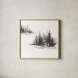 Pinescape IV by Chris Paschke. Shown in a natural wood glass frame for a timeless modern aesthetic. Available as an archival giclee rolled canvas, fine art paper, or poster print. SKU 84638a.