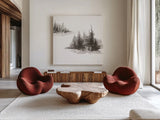 Pinescape IV by Chris Paschke. Shown as extra-large giant wall art in a modern living room. Available as an archival giclee rolled canvas, fine art paper, or poster print. SKU 84638a.