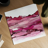 Pinkscape II by Chris Paschke. Shown as a detailed flat fine art print, highlighting archival giclee quality. Available as an archival giclee rolled canvas, fine art paper, or poster print. SKU 66757a.