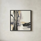Placid I by Chris Paschke. Shown in a sleek black glass frame for a contemporary gallery look. Available as an archival giclee rolled canvas, fine art paper, or poster print. SKU 32525a.
