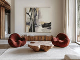 Placid I by Chris Paschke. Shown as extra-large giant wall art in a modern living room. Available as an archival giclee rolled canvas, fine art paper, or poster print. SKU 32525a.