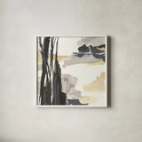 Placid III by Chris Paschke. Shown in a crisp white glass frame for a clean and minimalist style. Available as an archival giclee rolled canvas, fine art paper, or poster print. SKU 32527a.