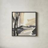 Placid IV by Chris Paschke. Shown in a sleek black glass frame for a contemporary gallery look. Available as an archival giclee rolled canvas, fine art paper, or poster print. SKU 32528a.