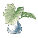 Plant Big Leaf I Dark Green by Chris Paschke. SKU 56346a. Archival Giclee Fine art print for wall decor.