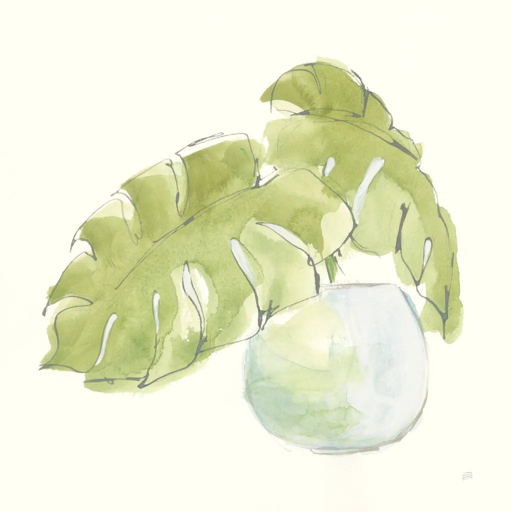 Plant Big Leaf IV by Chris Paschke. SKU 55029a. Archival Giclee Fine art print for wall decor.