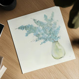 Plant Eucalyptus I by Chris Paschke. Shown as a detailed flat fine art print, highlighting archival giclee quality. Available as an archival giclee rolled canvas, fine art paper, or poster print. SKU 55033a.