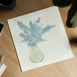 Plant Eucalyptus II by Chris Paschke. Shown as a detailed flat fine art print, highlighting archival giclee quality. Available as an archival giclee rolled canvas, fine art paper, or poster print. SKU 55034a.
