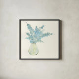 Plant Eucalyptus II by Chris Paschke. Shown in a sleek black glass frame for a contemporary gallery look. Available as an archival giclee rolled canvas, fine art paper, or poster print. SKU 55034a.