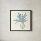 Plant Eucalyptus III by Chris Paschke. Shown in a sleek black glass frame for a contemporary gallery look. Available as an archival giclee rolled canvas, fine art paper, or poster print. SKU 55035a.