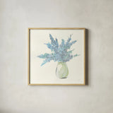 Plant Eucalyptus III by Chris Paschke. Shown in a natural wood glass frame for a timeless modern aesthetic. Available as an archival giclee rolled canvas, fine art paper, or poster print. SKU 55035a.