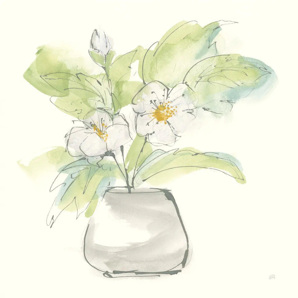 Plant Poppy II by Chris Paschke. SKU 55047a. Archival Giclee Fine art print for wall decor.