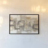 Platinum Neutrals I by Chris Paschke. shown as a paper print in a black flame. Available as a archival giclee rolled canvas, fine art paper, or poster print. SKU 25648i.