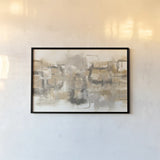 Platinum Neutrals II by Chris Paschke. shown as a paper print in a black flame. Available as a archival giclee rolled canvas, fine art paper, or poster print. SKU 25649i.