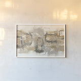 Platinum Neutrals II by Chris Paschke. shown as a paper print in a white frame. Available as a archival giclee rolled canvas, fine art paper, or poster print. SKU 25649i.