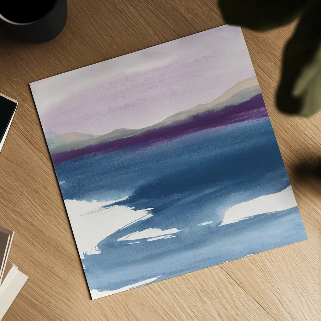 Plum Glow I by Chris Paschke. Shown as a detailed flat fine art print, highlighting archival giclee quality. Available as an archival giclee rolled canvas, fine art paper, or poster print. SKU 24080a.