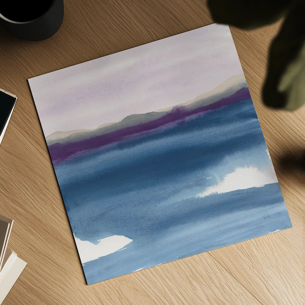 Plum Glow II by Chris Paschke. Shown as a detailed flat fine art print, highlighting archival giclee quality. Available as an archival giclee rolled canvas, fine art paper, or poster print. SKU 24081a.