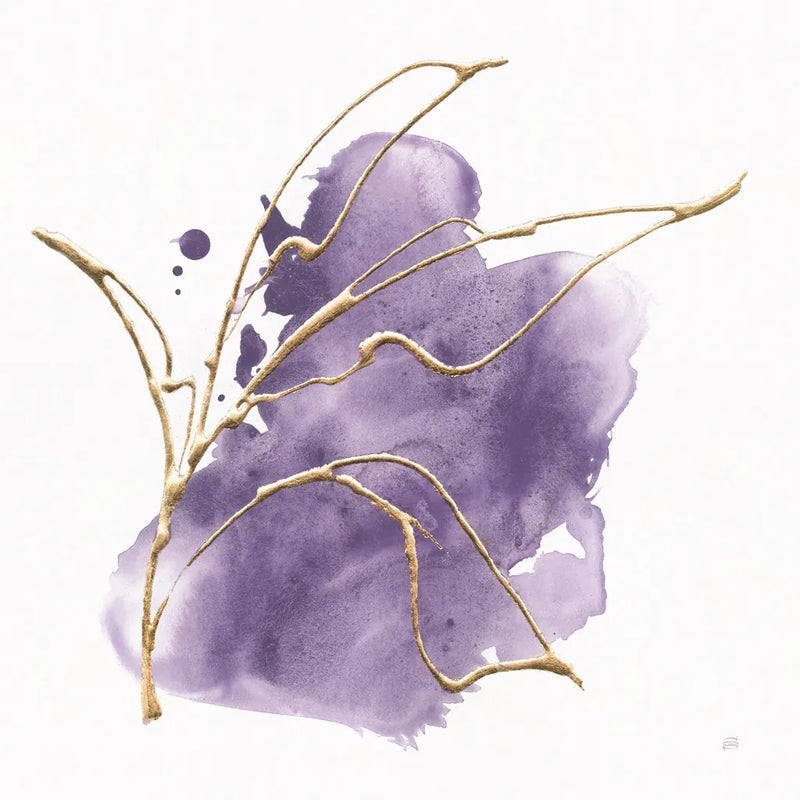 Plum and Gold III by Chris Paschke. SKU 91458a. Archival Giclee Fine art print for wall decor.