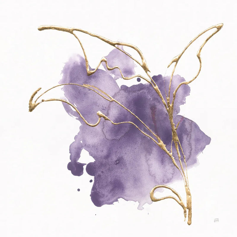 Plum and Gold IV by Chris Paschke. SKU 91459a. Archival Giclee Fine art print for wall decor.