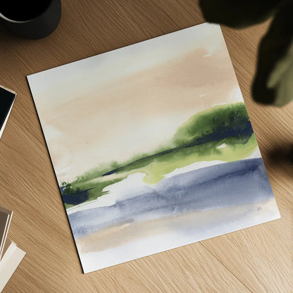 Pond View II by Chris Paschke. Shown as a detailed flat fine art print, highlighting archival giclee quality. Available as an archival giclee rolled canvas, fine art paper, or poster print. SKU 94402a.