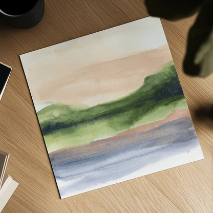 Pond View III by Chris Paschke. Shown as a detailed flat fine art print, highlighting archival giclee quality. Available as an archival giclee rolled canvas, fine art paper, or poster print. SKU 94403a.