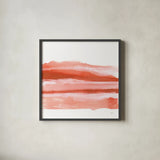 Poppy Field II by Chris Paschke. Shown in a sleek black glass frame for a contemporary gallery look. Available as an archival giclee rolled canvas, fine art paper, or poster print. SKU 81052a.