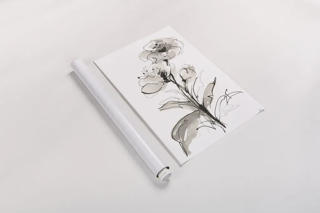 Poppy I by Chris Paschke. shown as a rolled paper print. Available as archival giclee rolled canvas, fine art paper, or poster print. SKU 74368h.