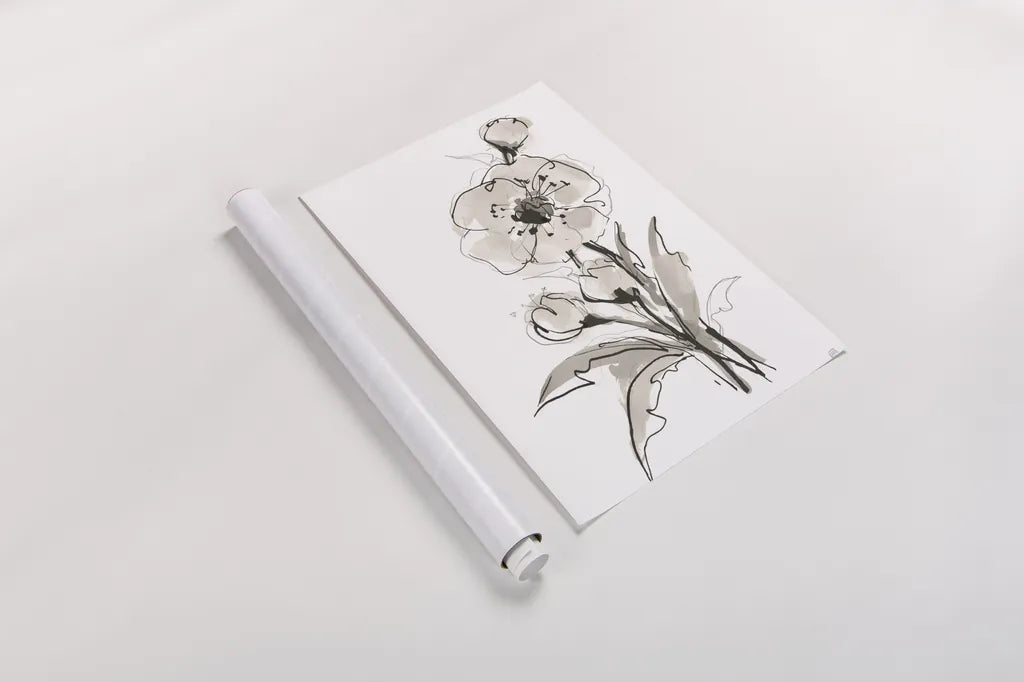 Poppy II by Chris Paschke. shown as a rolled paper print. Available as archival giclee rolled canvas, fine art paper, or poster print. SKU 74369h.